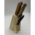 7pcs knife block set Wood handle